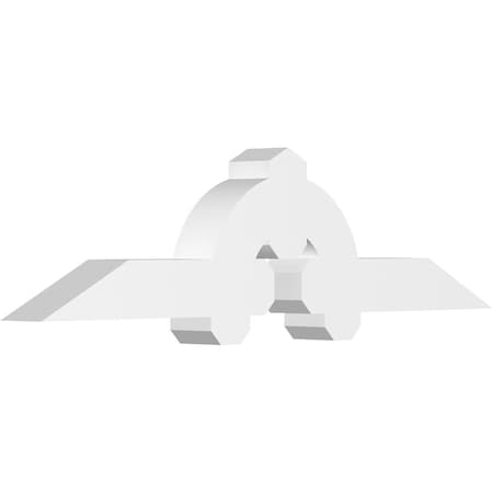 Ekena Millwork Ericson Architectural Grade PVC Gable Bracket, 48"W x 12"H x 4"D x 4"F, 6/12 Pitch GBP048X12X0404ERI00